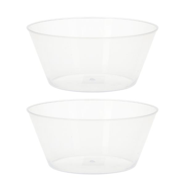 Plastskåler 750ml PP 2 stk. gjennomsiktig