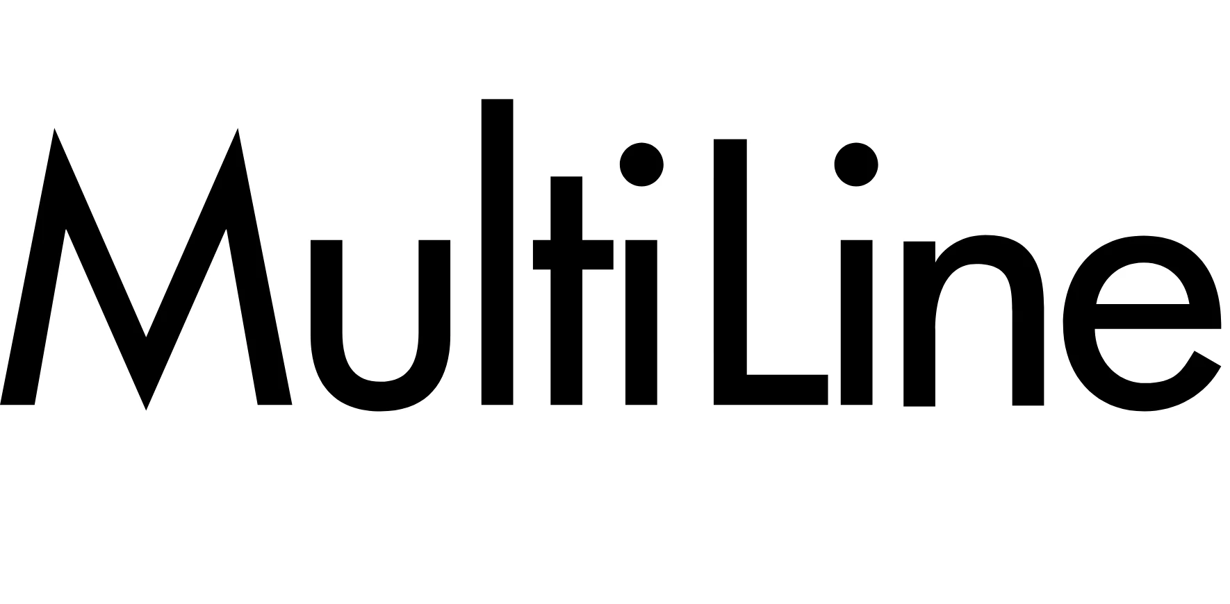 Logo for Multiline — professionelle engangsartikler og bartilbehør
