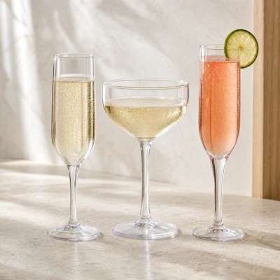 Champagneglass i polykarbonat