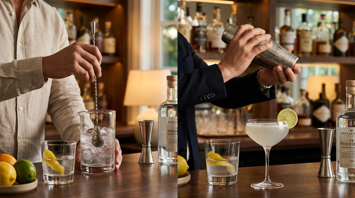 Stirred vs Shaken Guide: Når skal du røre eller shake?