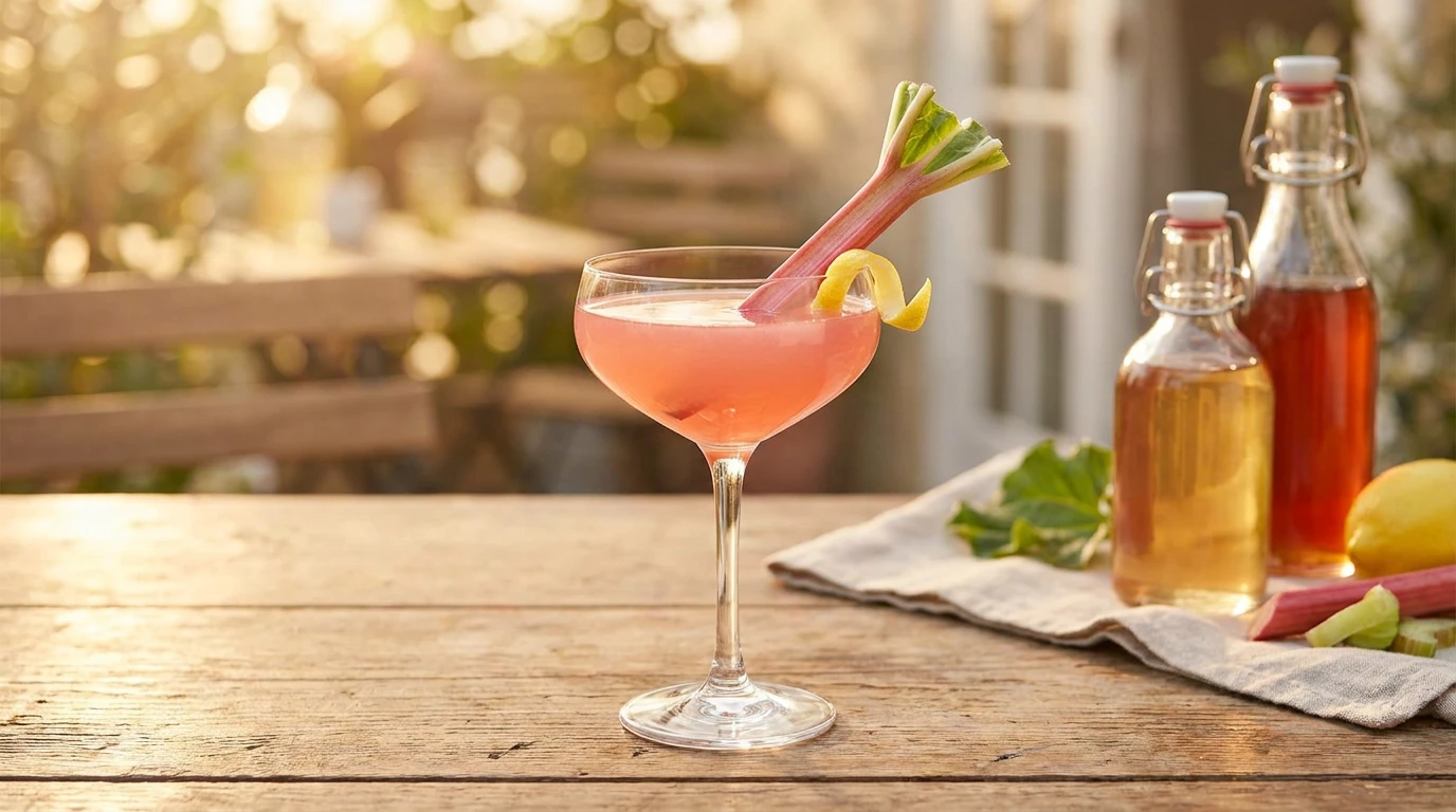 Lag en magisk cocktail med rabarbersirup – få oppskriften her