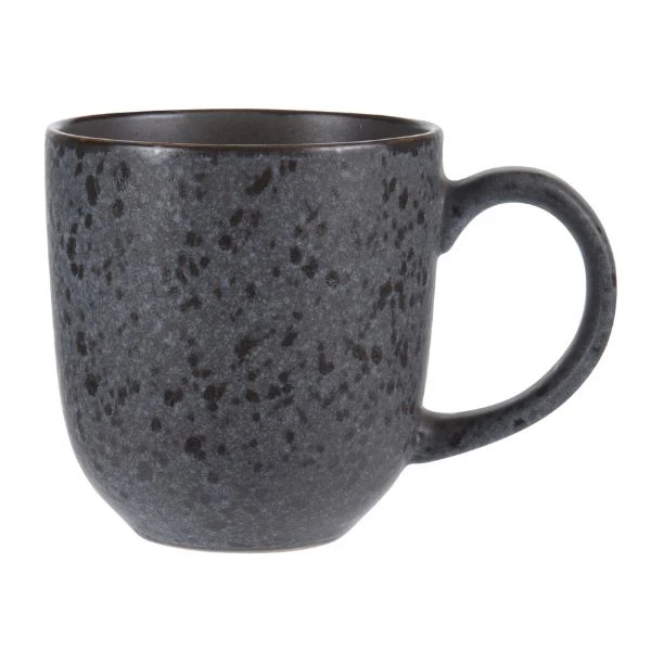 Krus steintøy 380ml sort Q75600320 by Koop color Svart