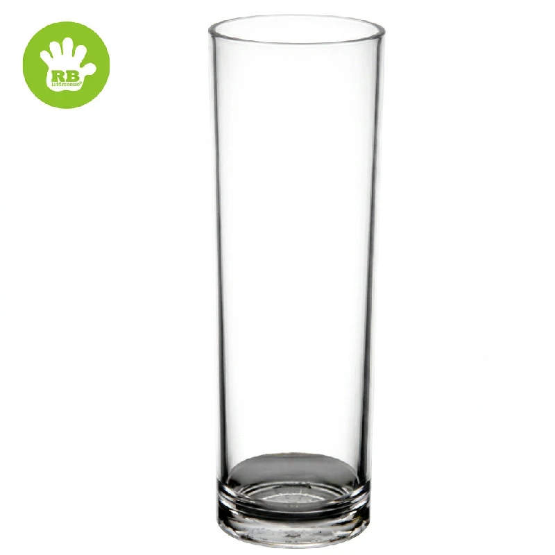 Longdrinkglass 20 cl i klar polykarbonat FAN22-T by Rbdrinks color Svart