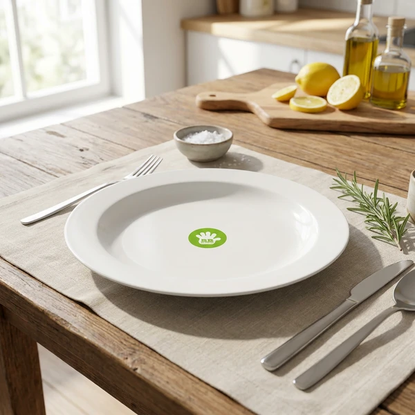 Tallerken hvit Ø24 cm PA24-B by Rbdrinks color Vit