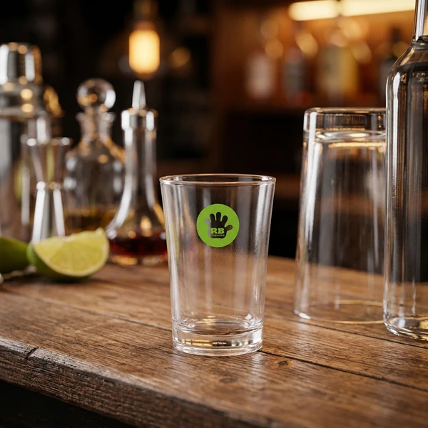 Shotglass 2 cl i klar polykarbonat SHT3-T by Rbdrinks color Svart