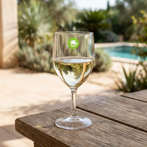Vinglass 25 cl i klar polykarbonat VN25-T by Rbdrinks color Svart