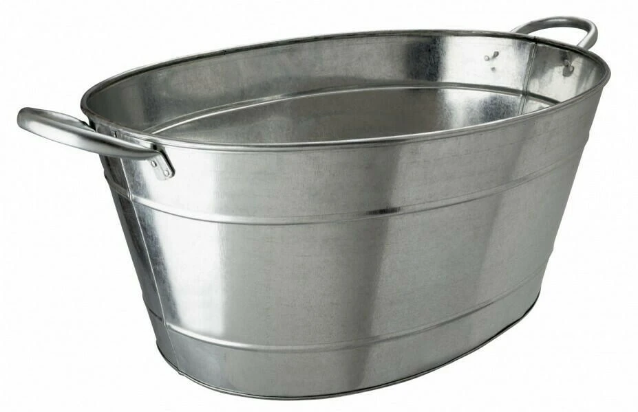 Isbøtte i galvanisert stål 25 l BTBL3505 by Beaumont color Silver