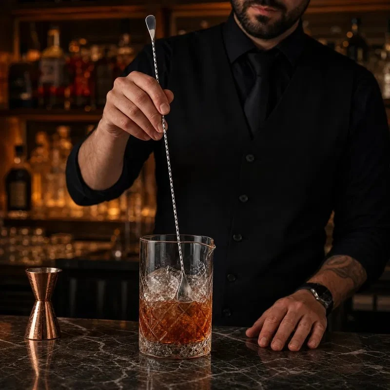 Cocktailskje Rustfritt Stål - Mezclar BTBL3675 by Beaumont color Svart