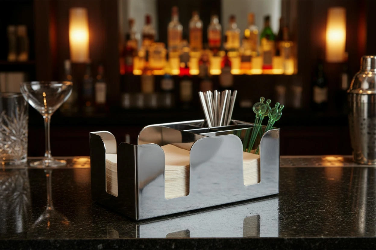 Bar Caddy - Forkrommet BTBL3535CHR by Beaumont color Silver