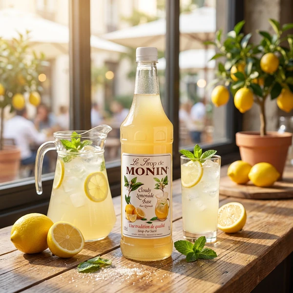 Monin Cloudy Lemonade, PET (+pant) FL 100 61225 by MONIN color Svart
