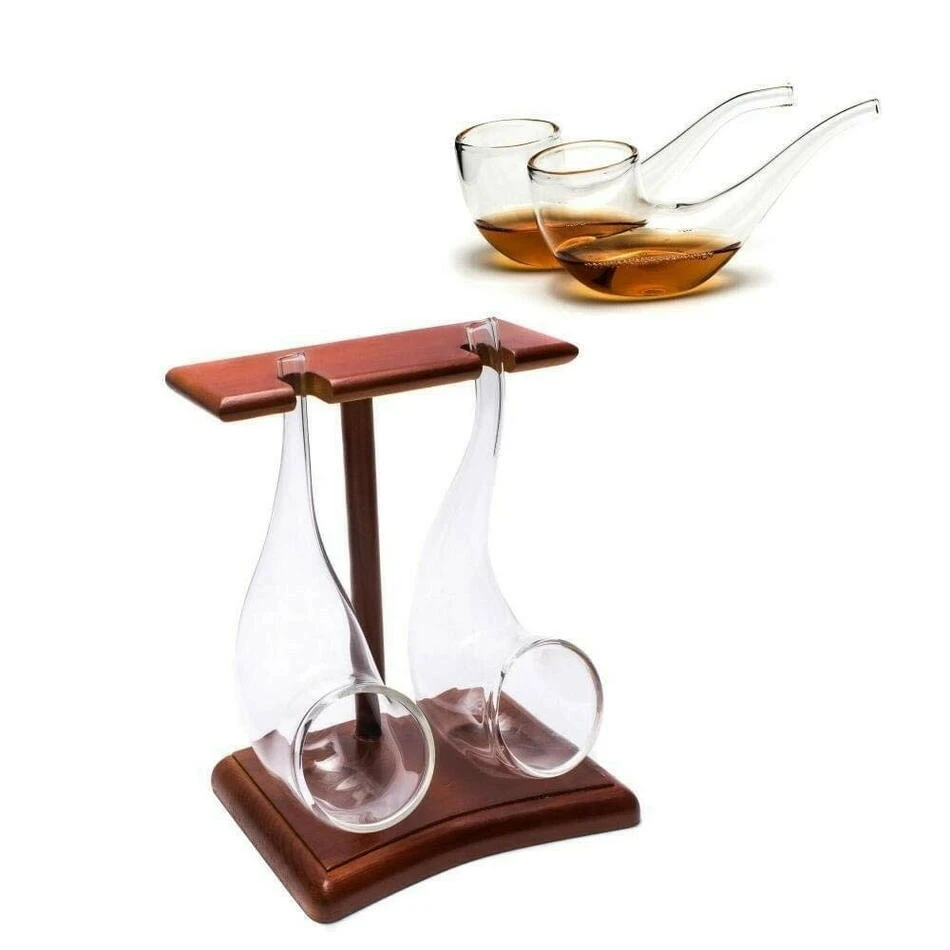 Brandy Pipes med stativ 2pk Vinology BS/BP2S by Vinology color Svart