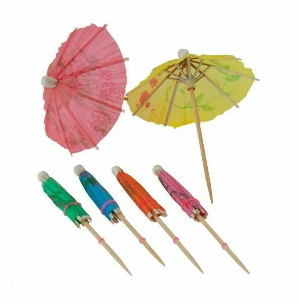 Cocktail Parasols - Pk 144 BTBL3315 by Beaumont color Svart