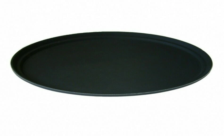 Servitørbrett 55 cm - Ovalt Sort Non-Slip BTBL3594 by Beaumont color Svart