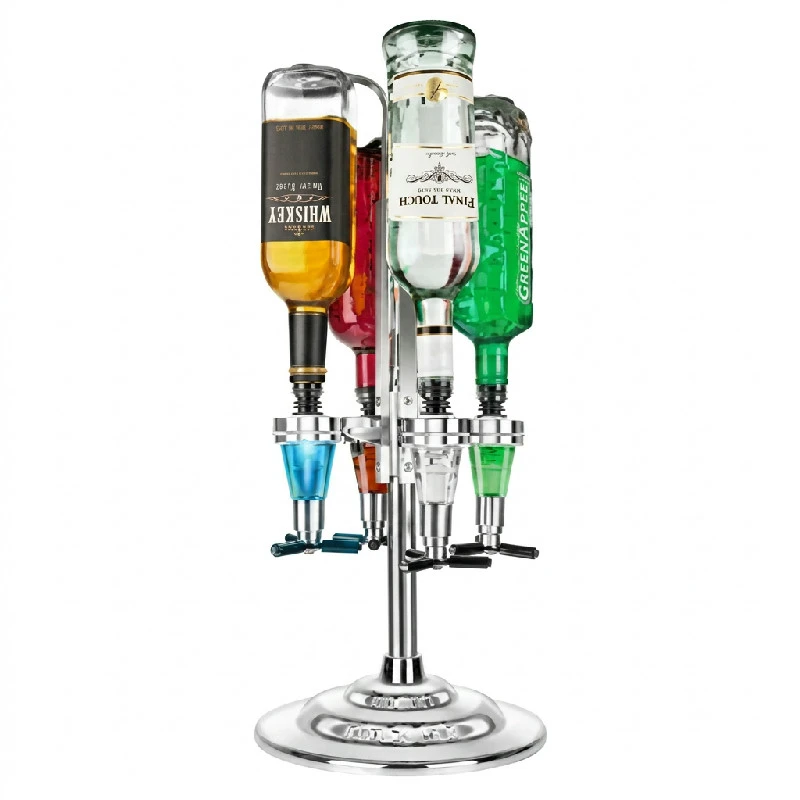 Final Touch Roterende Flaskeholder til 4 Flasker med LED FTA1815 by Final Touc color Svart
