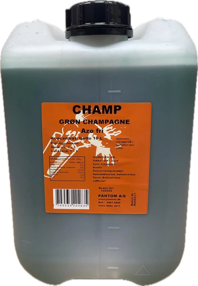 Champ Slushice Konsentrat Grønn Champagne, 10L 65408 by CHAMP color Grön