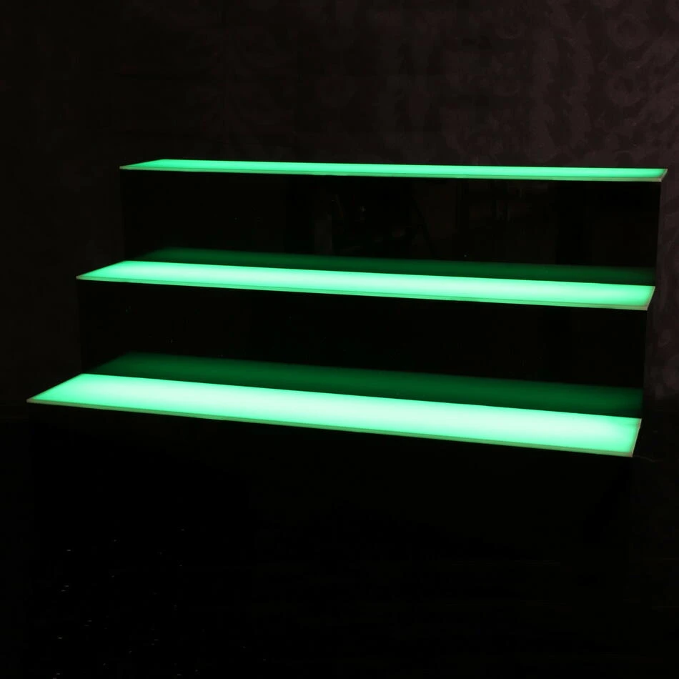Tre Tier LED Flaske Display Stand 23794 by Drink color Monivärinen