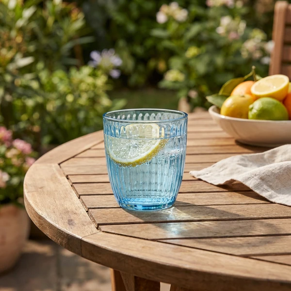 Bormioli Line drikkeglass, blå, 29 cl 20404522 by BORMIOLI color Blauw