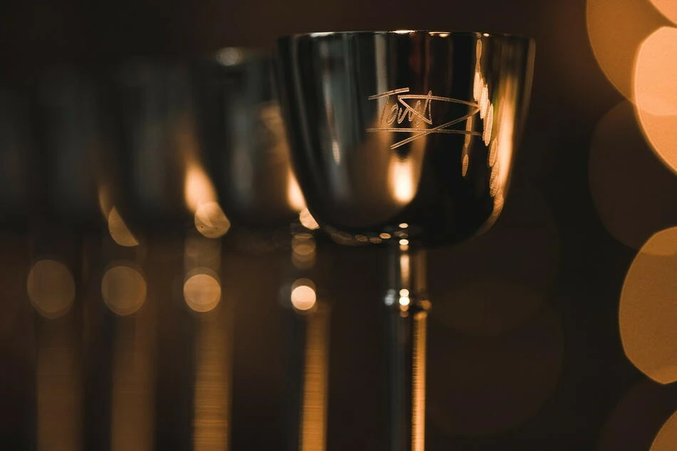 The Grail jigger cup 25/50 ml BTBL3662 by Beaumont color Silver