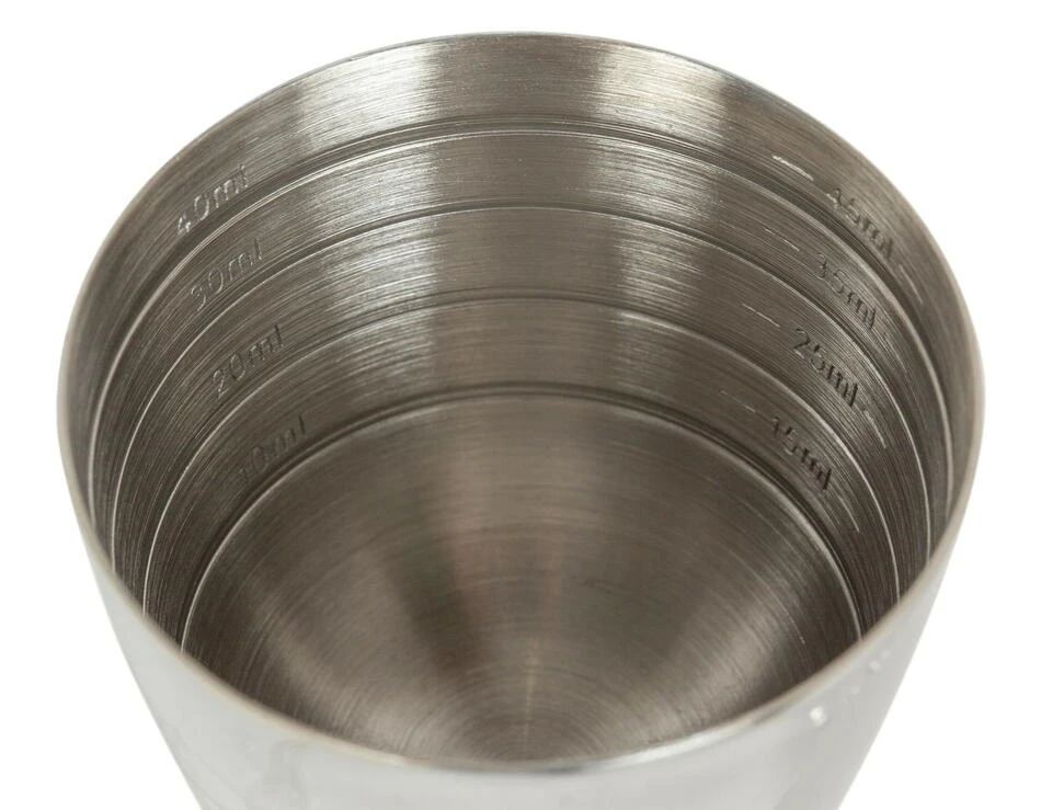 The Grail jigger cup 25/50 ml BTBL3662 by Beaumont color Silver