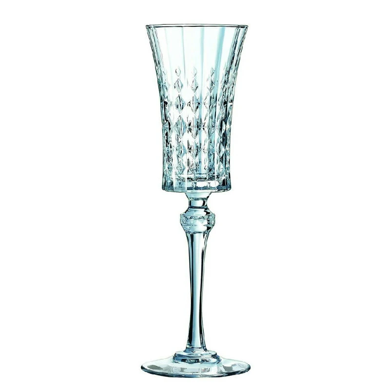 Champagne Flute 15cl LADY DIAMOND (6 stk.) L9742 by Eclat color Svart