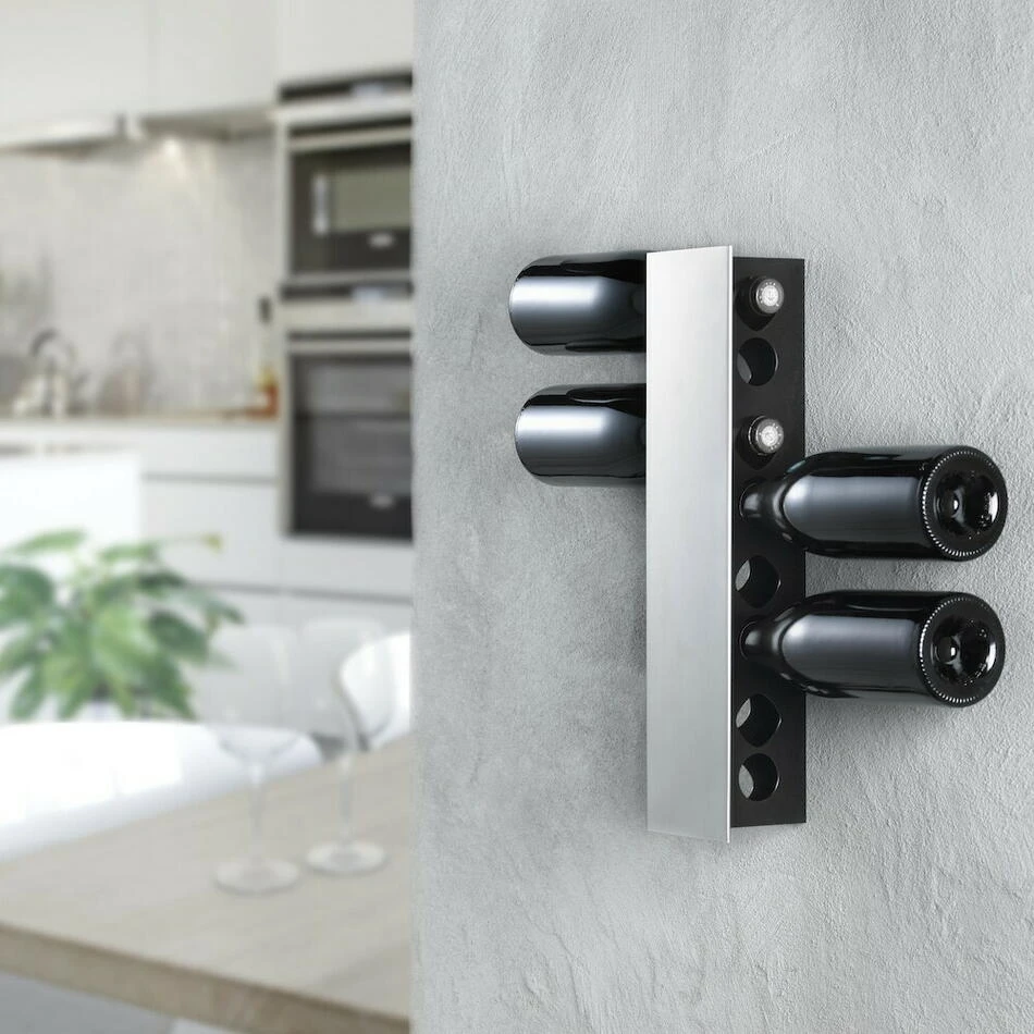 Steel-Function Vegghengt vinreol til 8 flasker ST58249 by Steel-Function color Svart