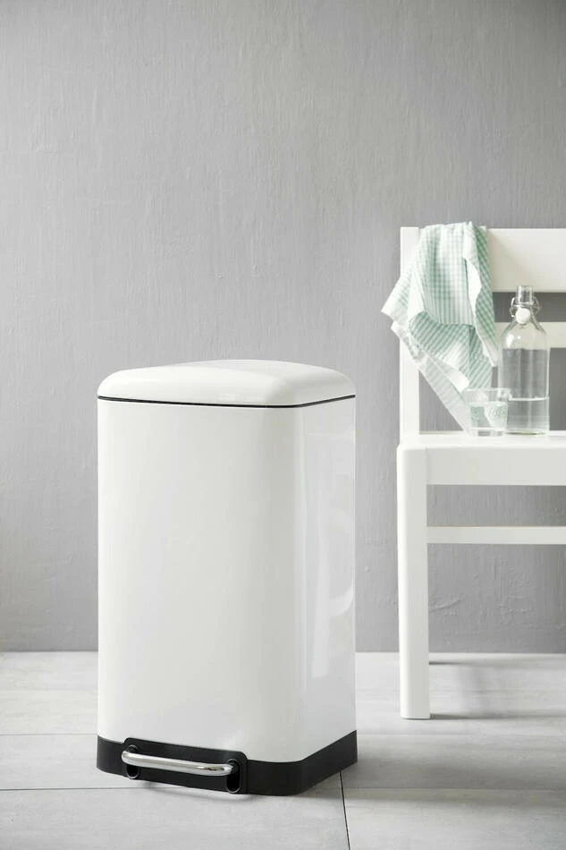 Firkantet søppelbøtte 30 l ST60042 by Steel-Function color Svart