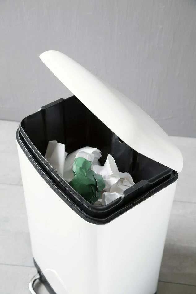 Firkantet søppelbøtte 30 l ST60042 by Steel-Function color Svart