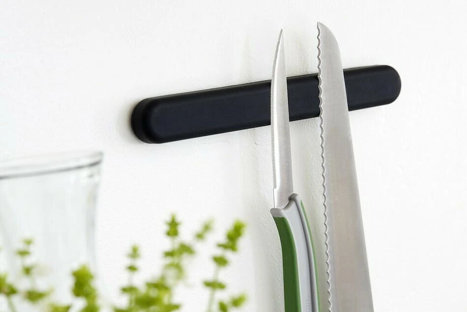 Knivmagnet Lang - Svart ST61110 by Steel-Function color Svart