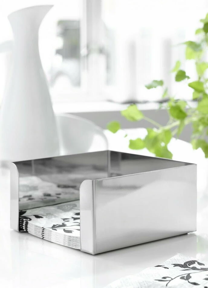 Serviettholder i rustfritt stål 170x170x85 mm ST62120 by BF10 color Svart