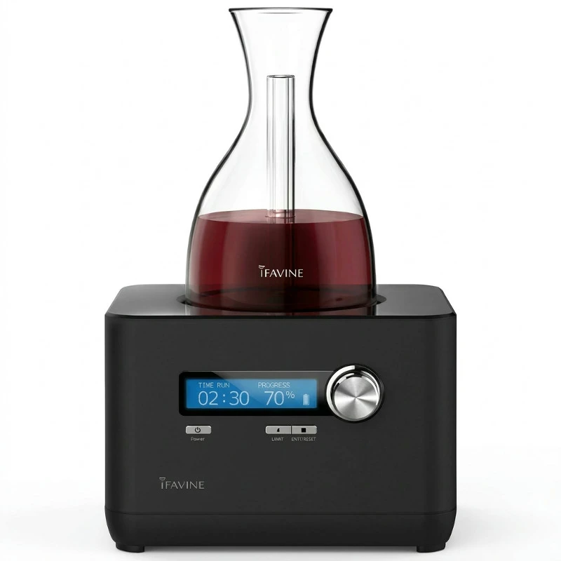 iSommelier transportabel karaffel, NO WIFI, 750 ml IFAD512 by IFAP color Svart