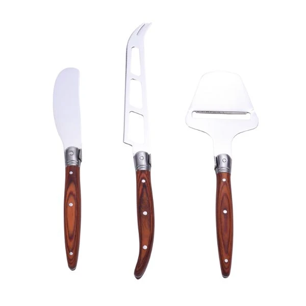 LG Heritage Ostesett 3 Kniver Pakkawood 40273020 by Laguiole color Svart