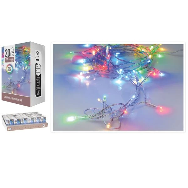LED-lys 20 stk. batteridrevne flere farger AX9800220 by Koop color Färgad