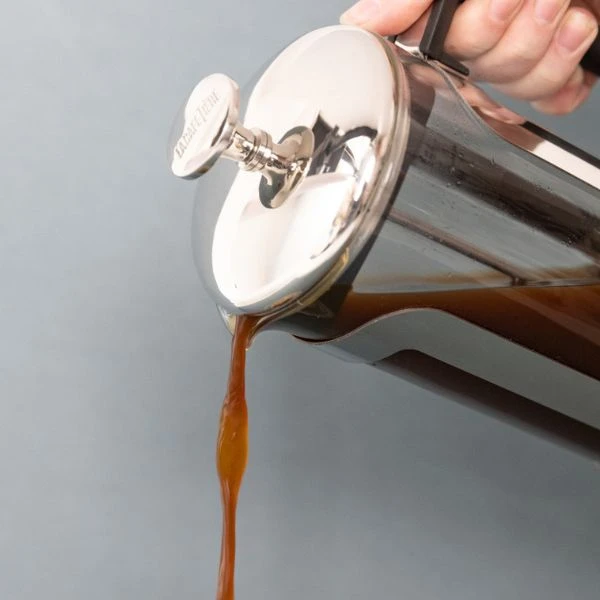 Roma 6-koppers presskanne rustfritt stål La Cafetière LCROMA6CPSIL by La Cafetière color Svart