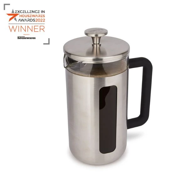 Pisa 8-koppers presskanne børstet krom La Cafetière LCPISA8CPSIL by La Cafetière color Svart