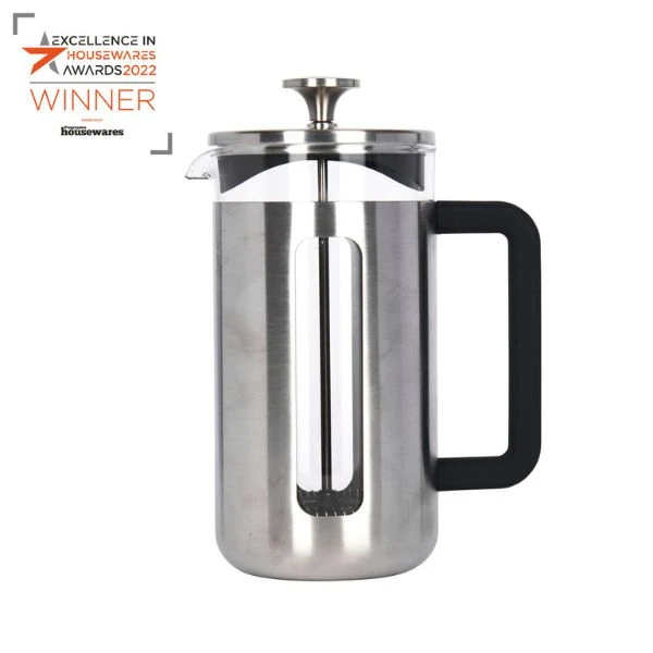 Pisa 8-koppers presskanne børstet krom La Cafetière LCPISA8CPSIL by La Cafetière color Svart