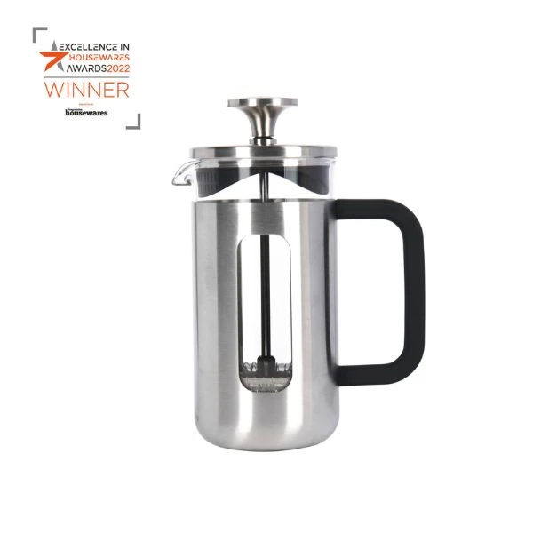Pisa 3-kopps presskanne børstet krom La Cafetière LCPISA3CPSIL by La Cafetière color Svart