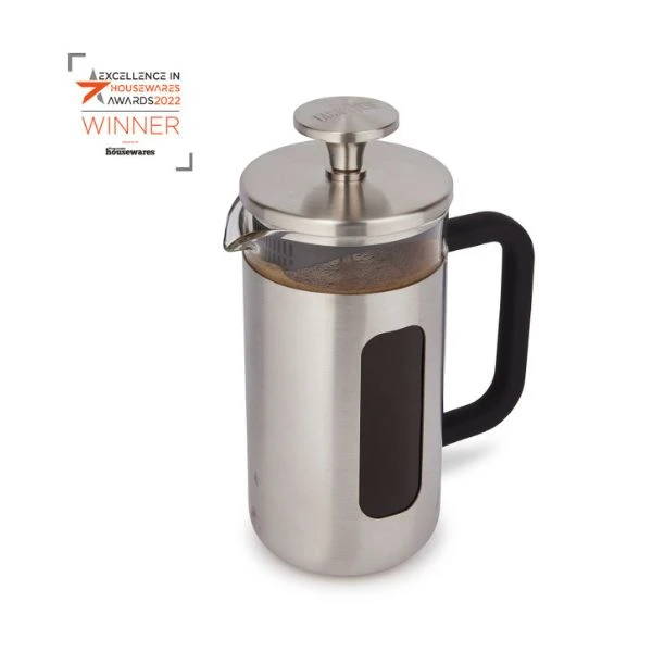 Pisa 3-kopps presskanne børstet krom La Cafetière LCPISA3CPSIL by La Cafetière color Svart