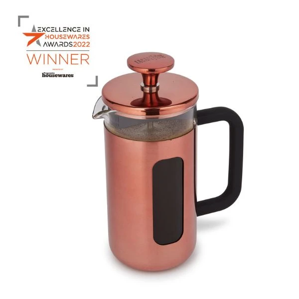 Pisa 3-koppers presskanne kobber La Cafetière LCPISA3CPCOP by La Cafetière color Svart
