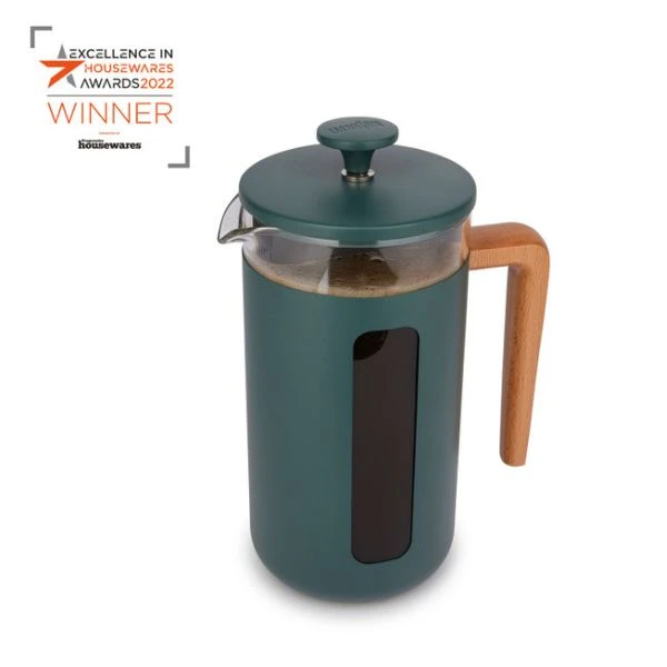 Pisa 8-koppers presskanne grønn trehåndtak La Cafetière LCPISA8CPGRNW by La Cafetière color Svart
