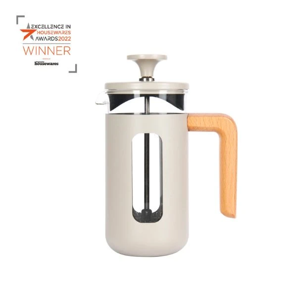 Pisa 3-koppers presskanne latte trehåndtak La Cafetière LCPISA3CPLATW by La Cafetière color Svart