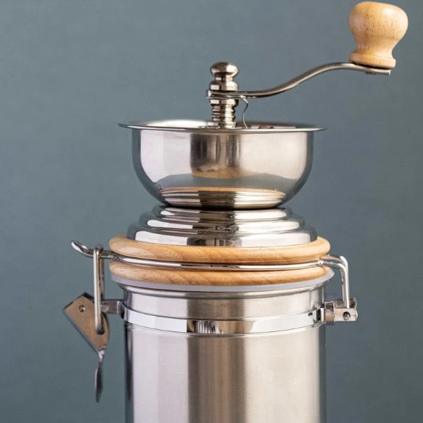 Kaffekvern og oppbevaring rustfritt stål La Cafetière LCGRINDSS by La Cafetière color Svart