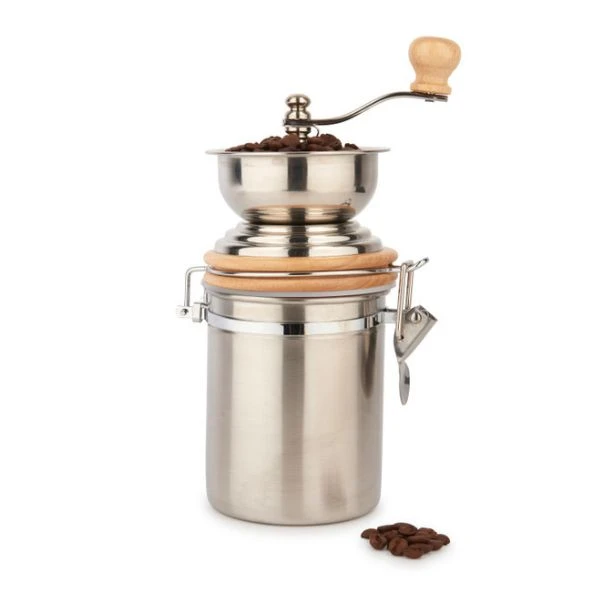 Kaffekvern og oppbevaring rustfritt stål La Cafetière LCGRINDSS by La Cafetière color Svart