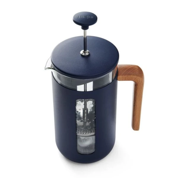 Pisa presskanne 8 kopper navy trehåndtak La Cafetière LCPISA8CPNVY by La Cafetière color Svart