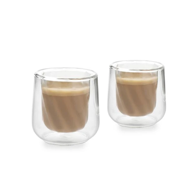 Siena dobbeltveggede cortadoglass 2 stk La Cafetière LCDWCORT2PC by La Cafetière color Svart