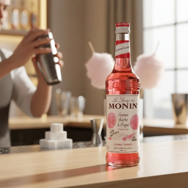 Monin Candyfloss / Cotton Candy Sirup FL 70 50000109 by MONIN color Svart