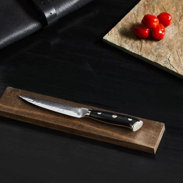 Damascus By Hâws Utility Knife 23.6 Cm 30-DHB013 by Damascus by Hâws color Silver/brun