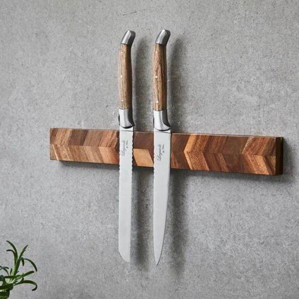 Laguiole by Hâws Magnetisk Knivholder Akasietre 40 cm 30-LGMWKHA by Laguiole By Hâws color Silver/brun