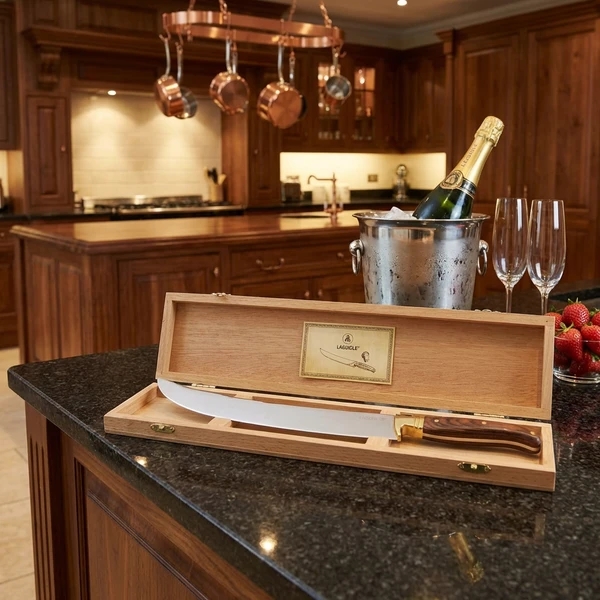 Laguiole champagnesabel m/gaveeske 40268086 by Laguiole color Svart