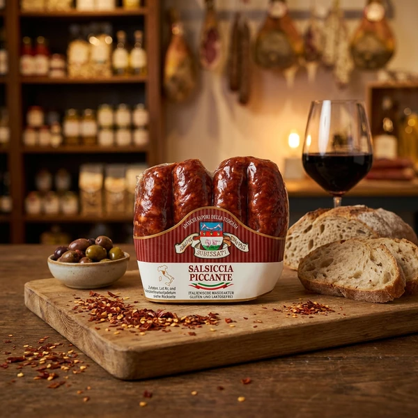 Tørket Salsiccia Chili 200g - Deli Gutta 1132 by Deli Drengene color Svart