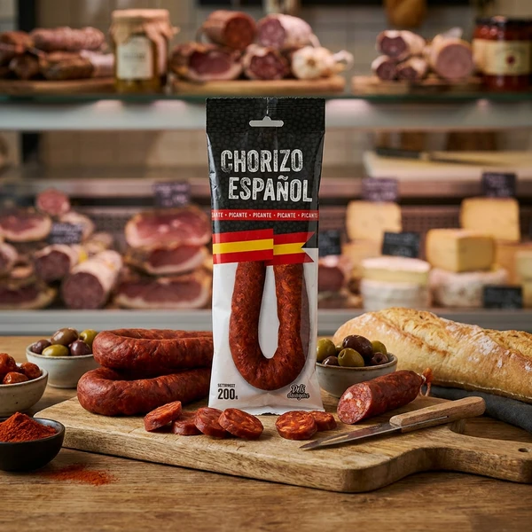 Chorizo Ring Hot 200g - Deli Drengene 211 by Deli Drengene color Svart